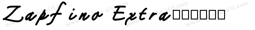 Zapfino Extra字体转换